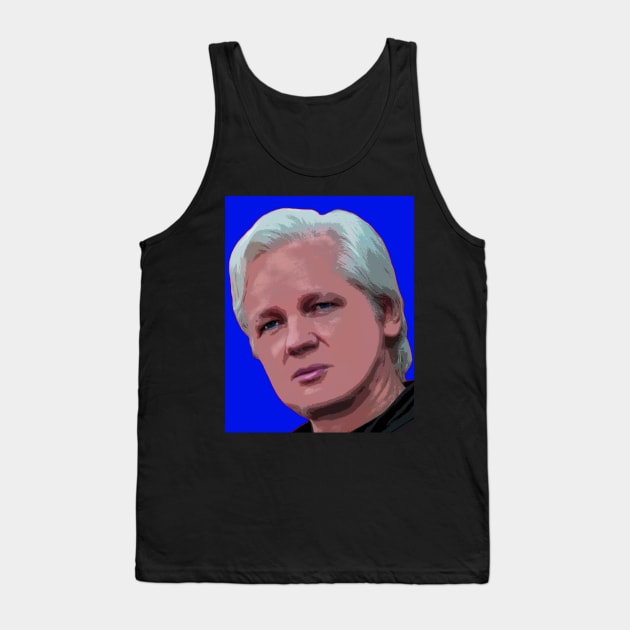 Julian Assange Tank Top by oryan80